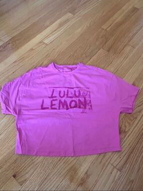 lululemon athletica Pink Graphic Short Sleeve Tee
